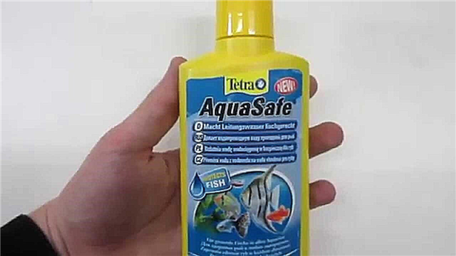Aquasafe aquariumerako: erabiltzeko argibideak