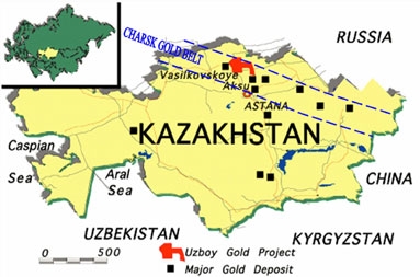 Adnoddau mwynau Kazakhstan